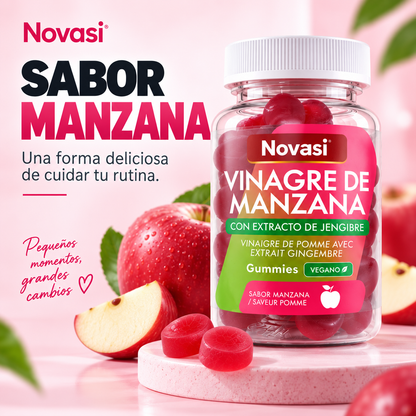 Gummies de Vinagre de Manzana. Reduce la Hinchazón y Mejora tu Figura en Pocas Semanas - 1+1 GRATIS