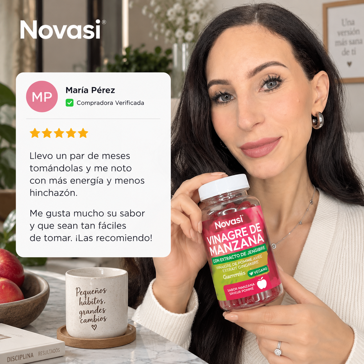 Gummies de Vinagre de Manzana. Reduce la Hinchazón y Mejora tu Figura en Pocas Semanas - 1+1 GRATIS