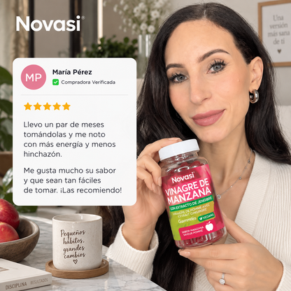 Gummies de Vinagre de Manzana. Reduce la Hinchazón y Mejora tu Figura en Pocas Semanas - 1+1 GRATIS